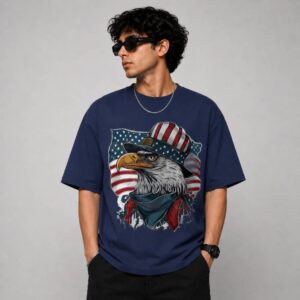 Men's 180 GSM Half Sleeve Round Neck T-shirt AMERICAN EAGLE