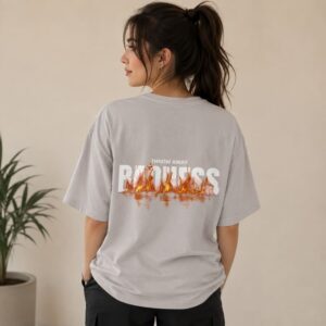 Women's 180 GSM Half Sleeve Round Neck T-shirt BADNESS