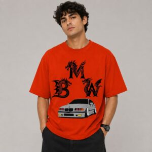 Men's 180 GSM Half Sleeve Round Neck T-shirt BMW
