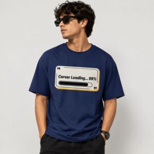 Men's 180 GSM Half Sleeve Round Neck T-shirt CAREER LOADING