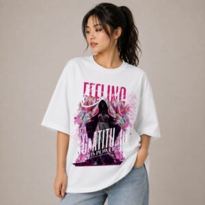 Women's 180 GSM Half Sleeve Round Neck T-shirt FEELING