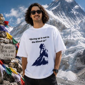 Men's 220 GSM Dropshoulder Oversized T-shirt GIVING UP