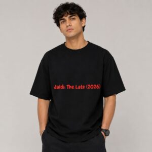 Men's 180 GSM Half Sleeve Round Neck T-shirt JALDI THE LATE