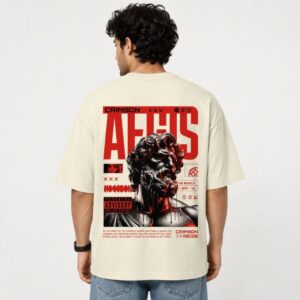 Men's 220 GSM Dropshoulder Oversized T-shirt AEGIS