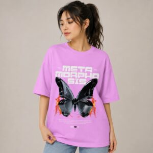 Women's 220 GSM Dropshoulder Oversized T-shirt METAMORPHOSIS