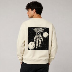 Men's 320 GSM Sweatshirt MEME FACTORY ON MOON