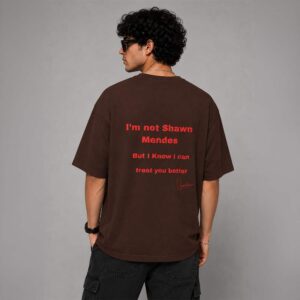 Men's 220 GSM Dropshoulder Oversized T-shirt MENDES BROWN