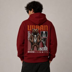 Men's 320 GSM Non-Zipper Hoodie URBAN BEAR