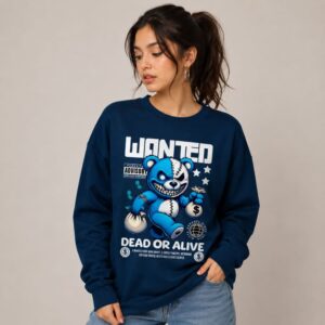 Women's 320 GSM Sweatshirt WANTED BLUE