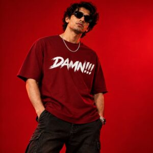 Men's 240 GSM Dropshoulder Oversized T-shirt DAMN!!