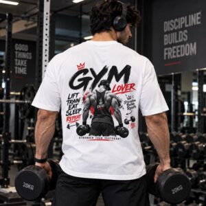 Men's 240 GSM Dropshoulder Oversized T-shirt GYM LOVER