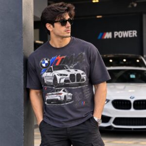 Men's 240 GSM French Terry Boxy Fit T-shirt M4