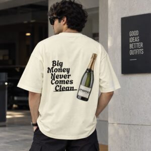 Men's 240 GSM Dropshoulder Oversized T-shirt Big Money