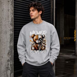 Men's 320 GSM Sweatshirt NEVER GIVE UP