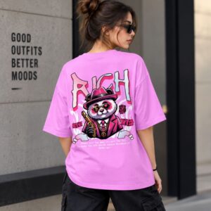Women's 240 GSM Dropshoulder Oversized T-shirt RICH