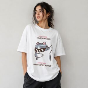 Women's 180 GSM Half Sleeve Round Neck T-shirt WHITE ADVICE