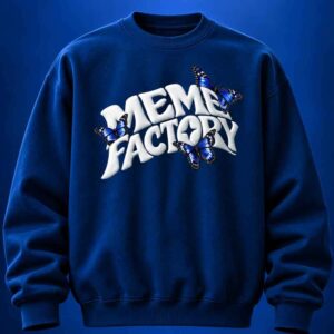 Women's 320 GSM Sweatshirt BLUE BUTTERFLY